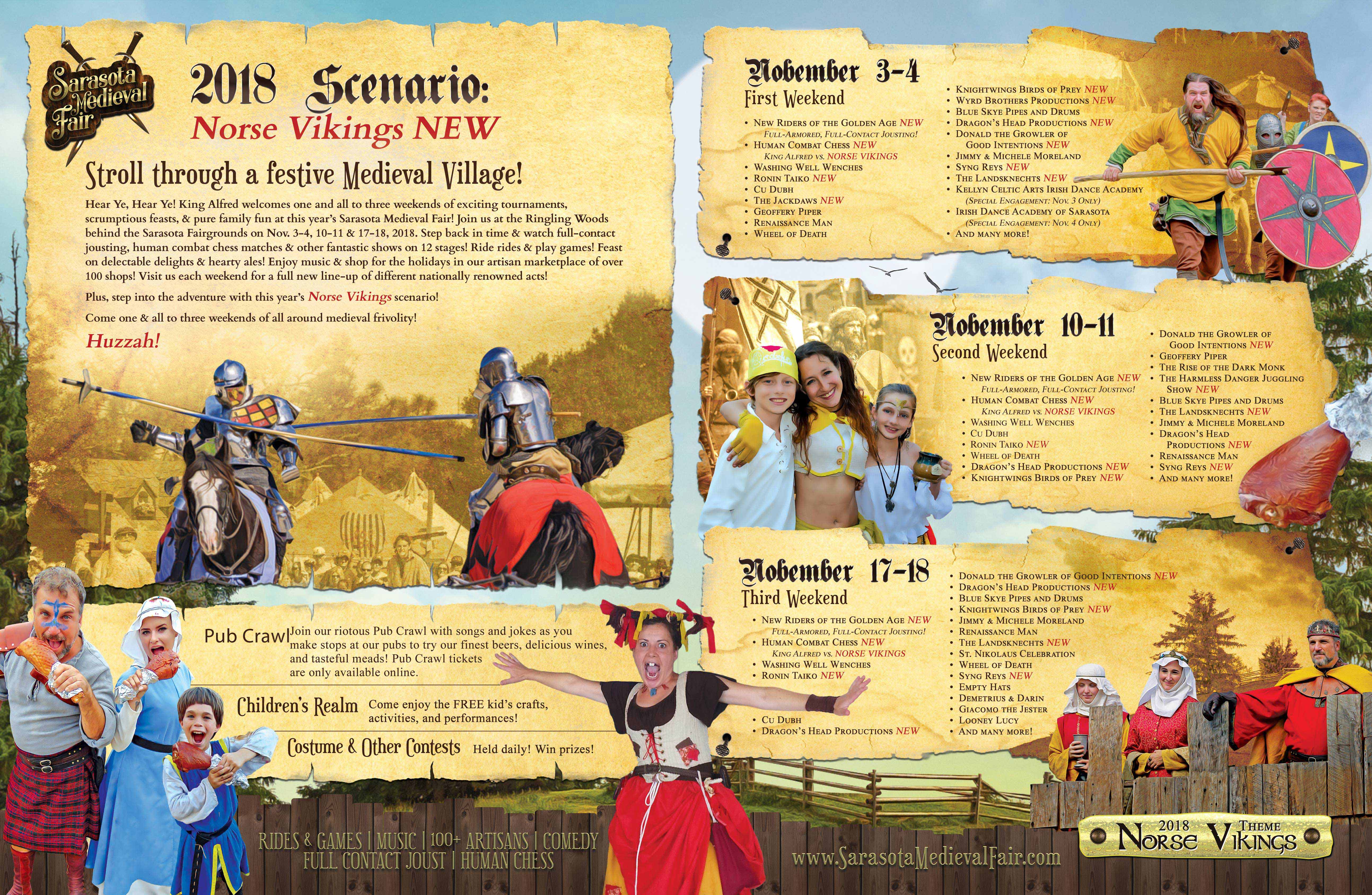 Sarasota Medieval Fair Download Festival Brochure